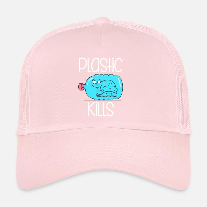 Le plastique tue Casquette trucker 