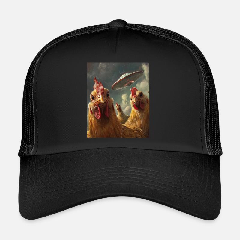 Poulets Selfie OVNI Casquette trucker 