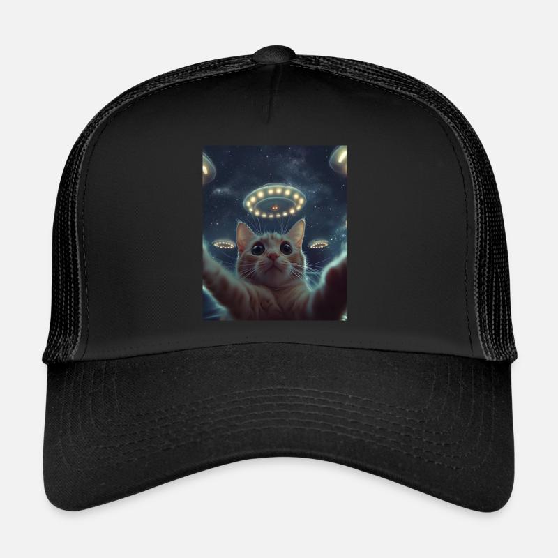 Chat Selfie OVNI Casquette trucker 