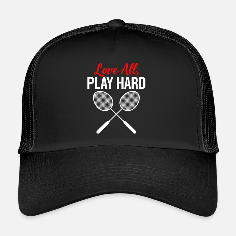 Love All Play Hard Badminton Casquette trucker 