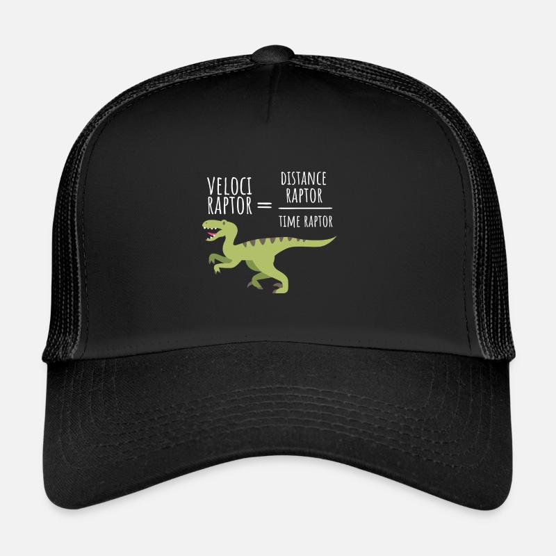 Velociraptor - Physik - Trucker Cap - Schwarz/Schwarz