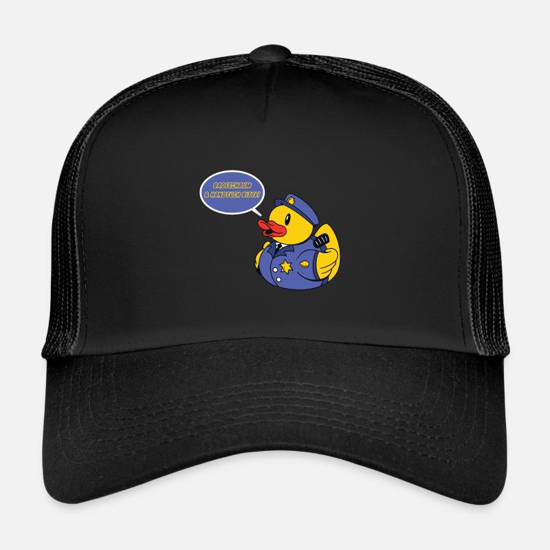 Duck Bathtub Relaxation - Trucker Cap - black/black