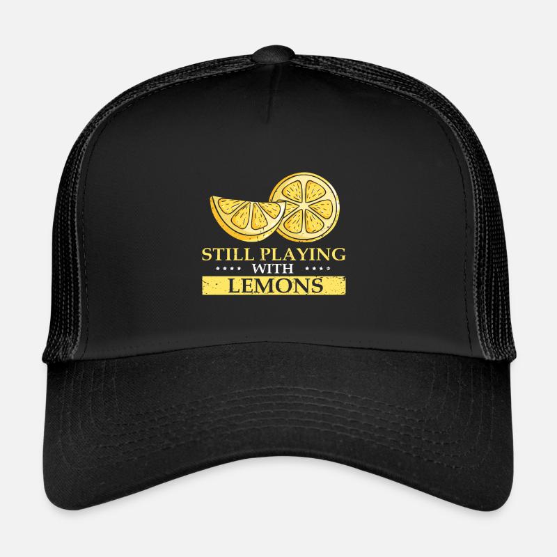 Lemon Design Lemonades Stand Boss Vente de citron Casquette trucker 