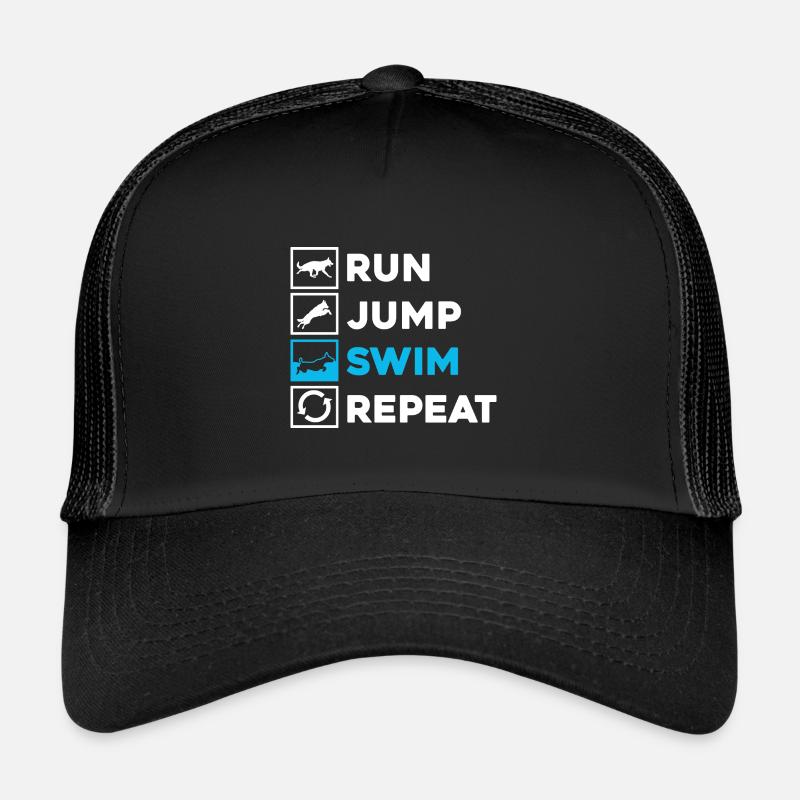 Dock Diving Design for Dog Jumping and Dock Dog Trucker Cap