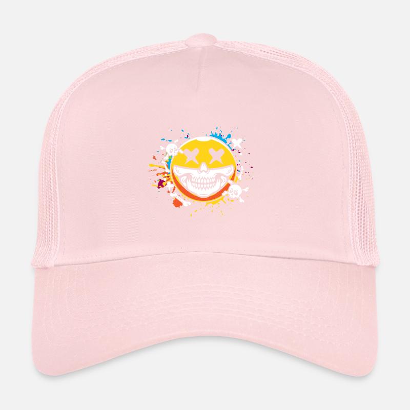 Smiley skull Trucker Cap