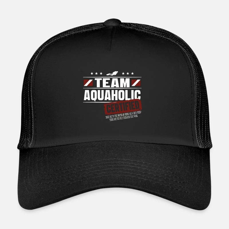 Cadeau de plongée Aquaholic Team Aquaholic Casquette trucker 