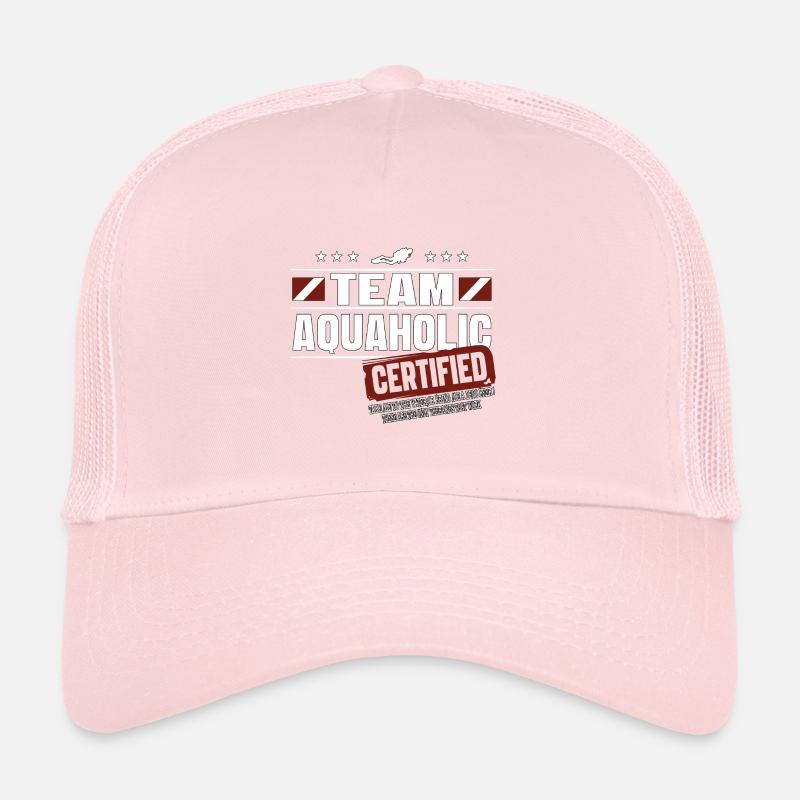 Team Aquaholic Diving Gift Trucker Cap