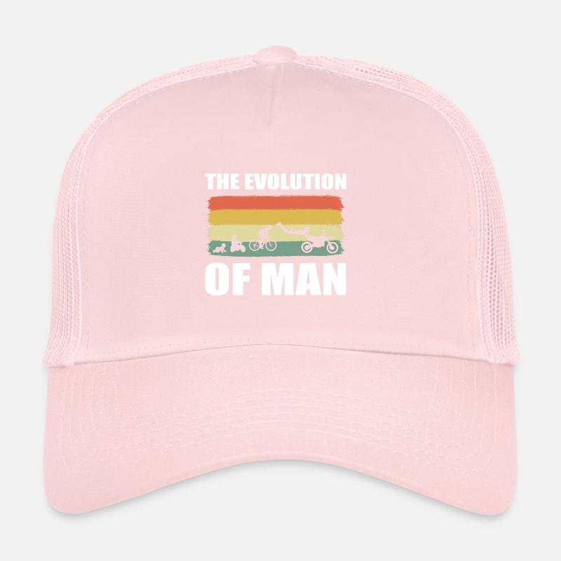 The Evolution Of A Man Motorradhändler Trucker Cap