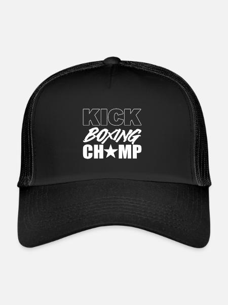 Kickboxing Champ Athlet - Trucker Cap - Schwarz/Schwarz