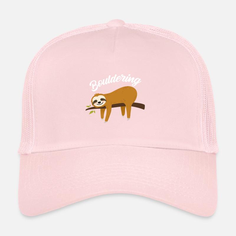 Boulder Spaß Faultier T-Shirt I Klettern Rock Trucker Cap
