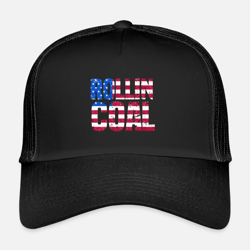 USA Carbon Roller Design for Diesel Drivers Trucker Cap