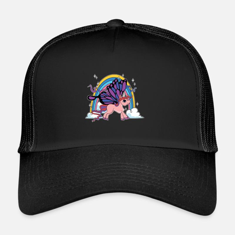 Rainbow Animal Gift Licorne papillon Casquette trucker 