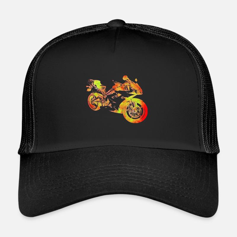 Silhouette de moto Casquette trucker 