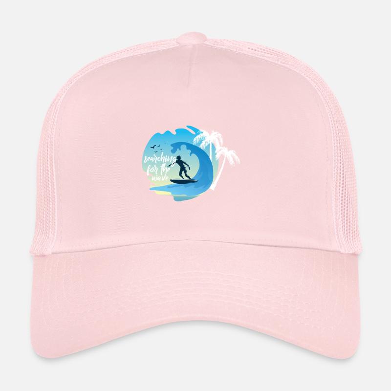 Surfing surfer wave rider wave wave surfboard Trucker Cap