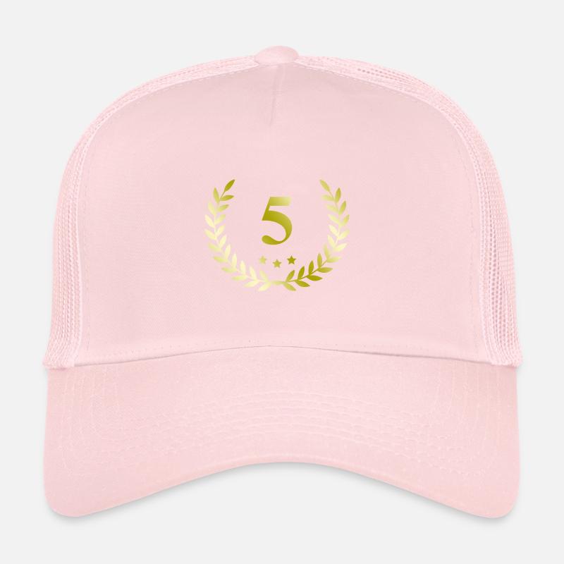 5 Couronne numérique Casquette trucker 