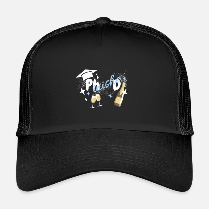 Graduation Doctor Phinished Stars Sparkling Wine Phinished Trucker Cap