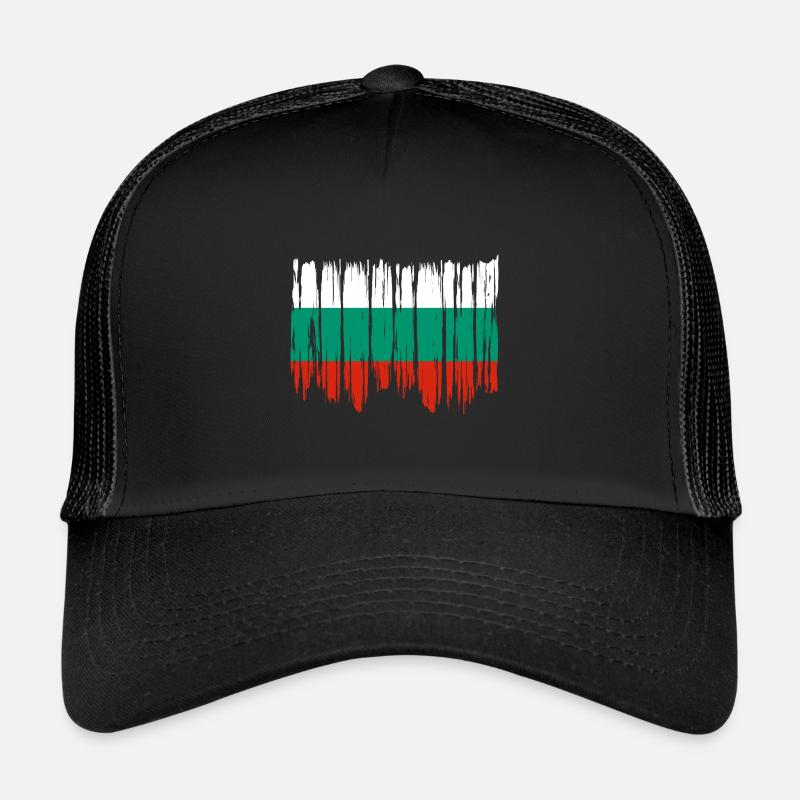 Drapeau de la Bulgarie Drapeau bulgare Sables d’or Casquette trucker 
