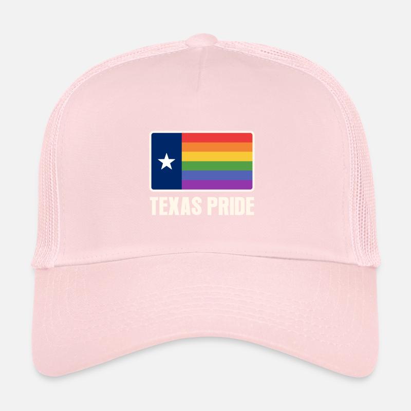 Conception du drapeau arc-en-ciel du Texas pour les Texans LGBT + Casquette trucker 