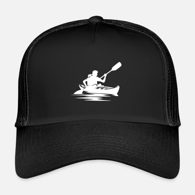 Fluss Kayak Boot Entspannung Ausrüstung - Trucker cap - sort/sort