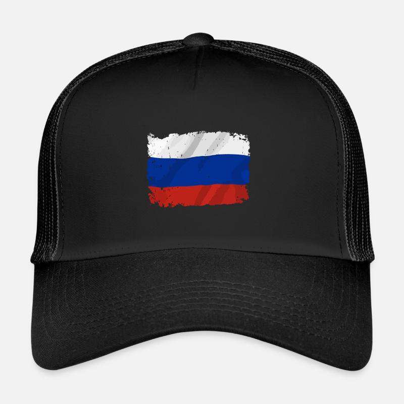 Drapeau Russe Drapeau Federation Casquette trucker 
