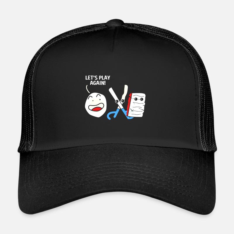 Ciseaux pierre papier Casquette trucker 