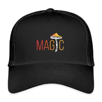 Magic Mushroom Mushroom Collector - Trucker Cap - black/black - Front