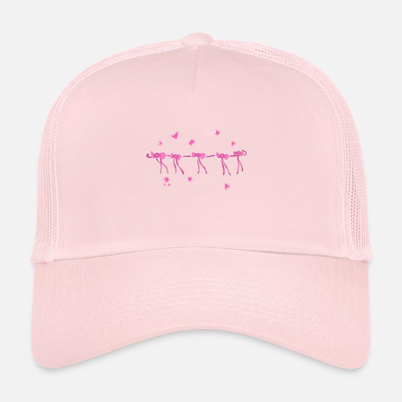 pink loop line stroke symbol Trucker Cap