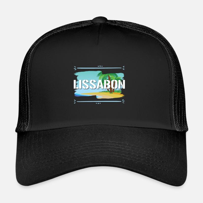 Lissabon - Trucker Cap - Schwarz/Schwarz
