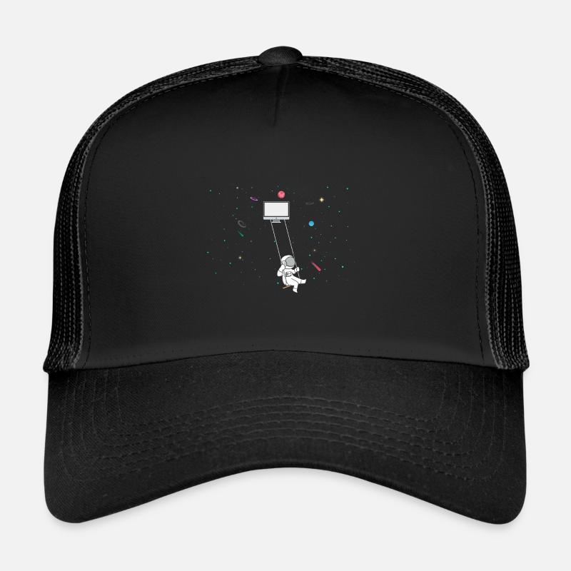 Conception de la cybersécurité pour les pirates informatiques et la cybersécurité - Casquette trucker - noir/noir