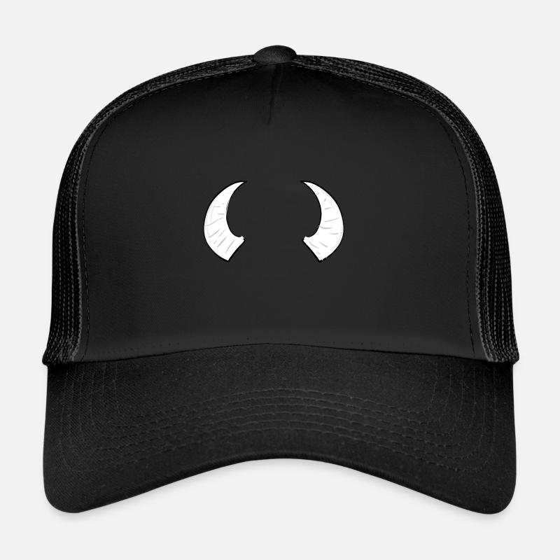 deux cornes cornes corne taureau bélier symbole Casquette trucker 