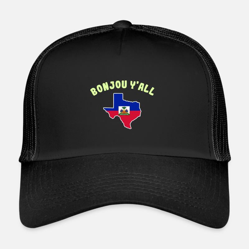 Haitianisch-texanisches Design für Einwanderer Trucker Cap