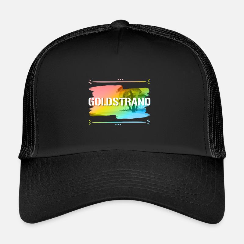 Goldstrand - Trucker Cap - Schwarz/Schwarz