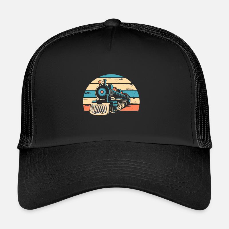 Eisenbahn - Trucker Cap - Schwarz/Schwarz