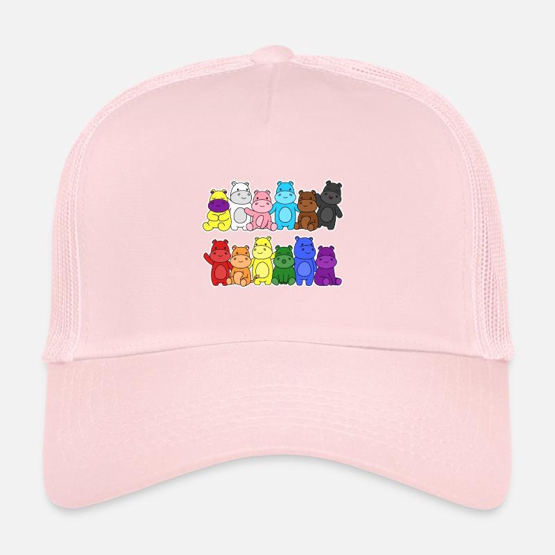 Fierté Progrès Flag Hippopotames Égalité Casquette trucker 