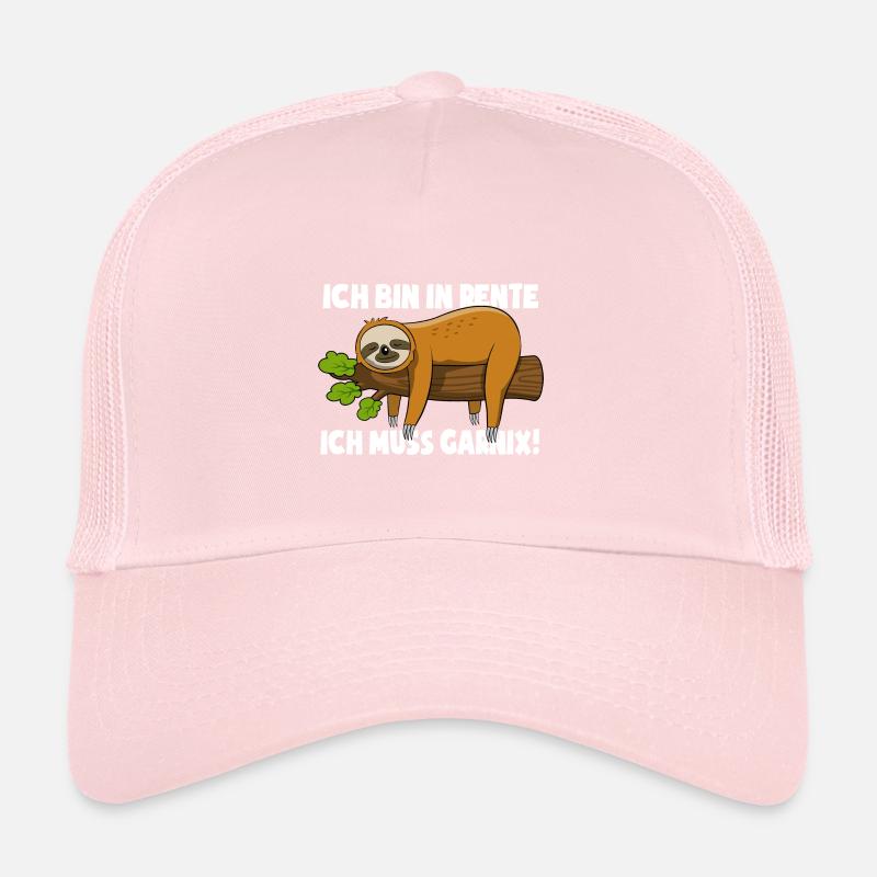 Faultier - Ich bin in Rente ich muss garnix Trucker Cap