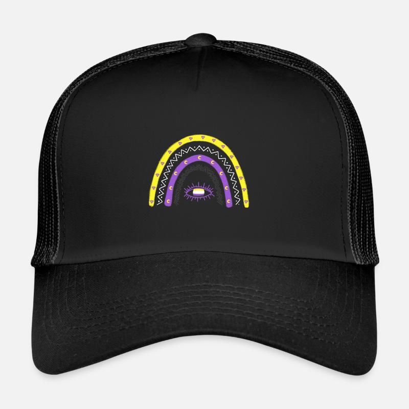 LGBTQ Nonbinary Regenbogen Nonbinary Pride Trucker Cap
