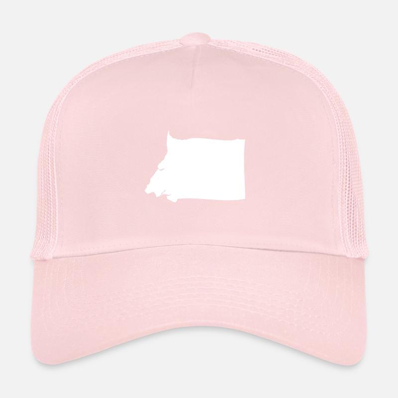 Drapeau de la carte de la Guinée équatoriale Casquette trucker 