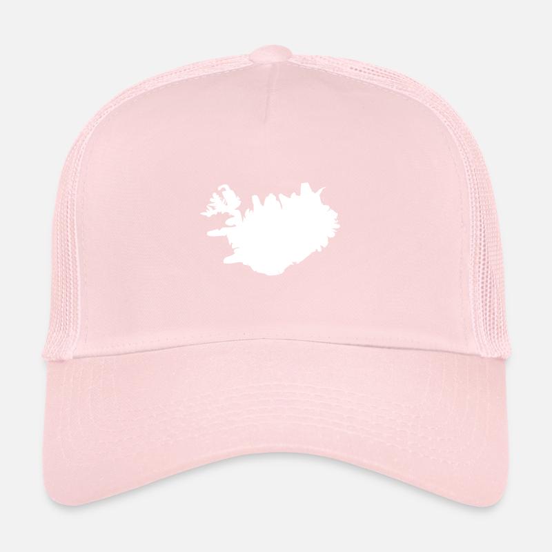 Iceland map flag Trucker Cap