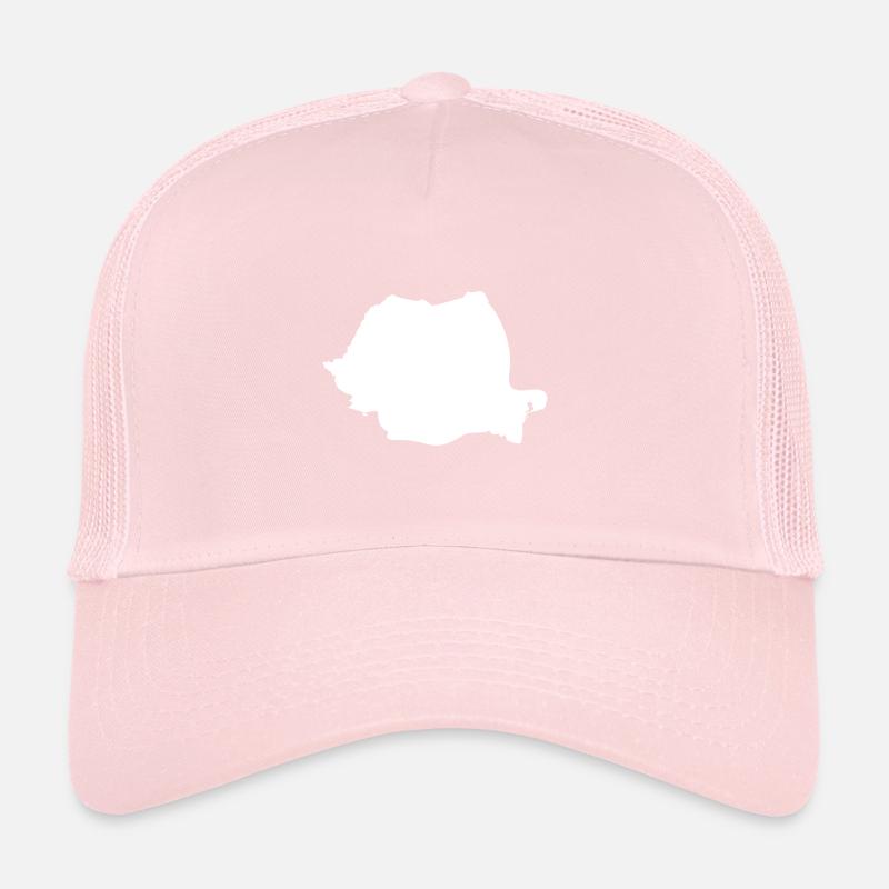 Romania map flag Trucker Cap