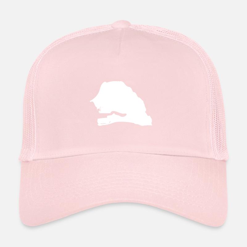 Drapeau de la carte du Sénégal Casquette trucker 
