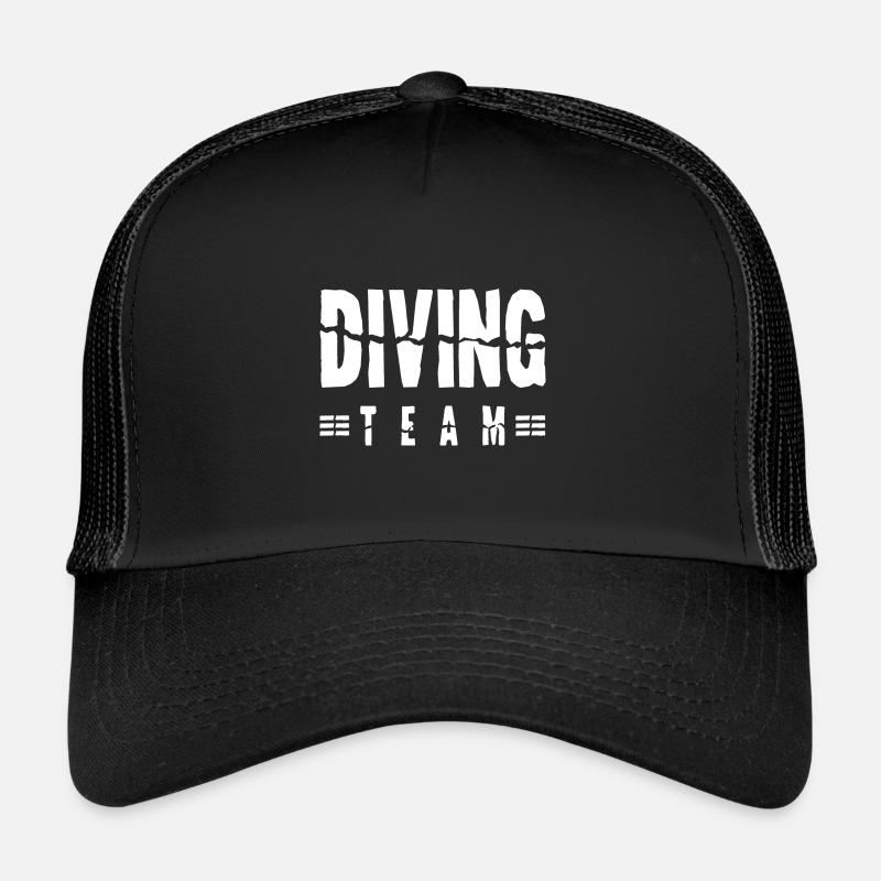 Diving Team - Trucker Cap - Schwarz/Schwarz