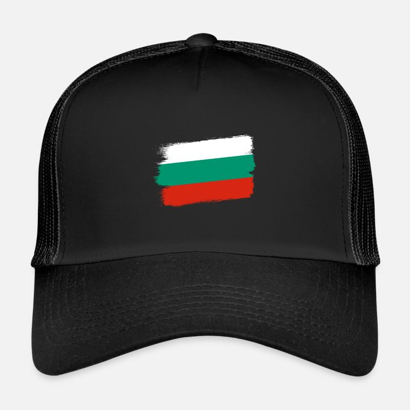Drapeau de la Bulgarie Drapeau bulgare Sables d’or Casquette trucker 