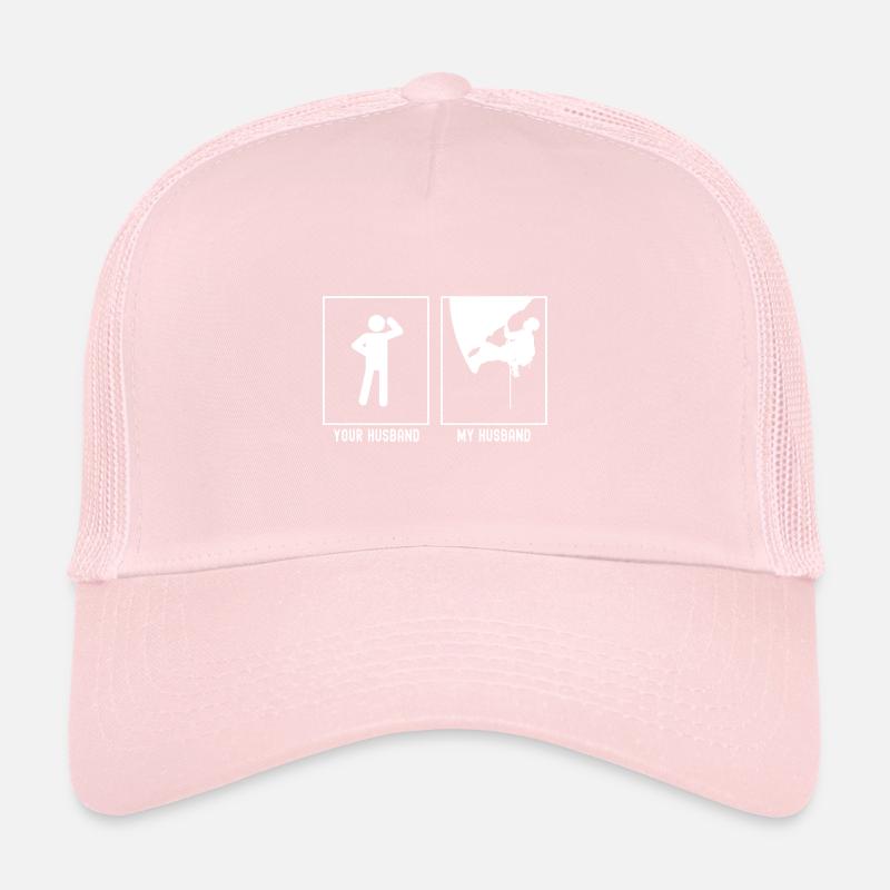 Your Husband - My Husband - Climbing Top Vector Trucker Cap