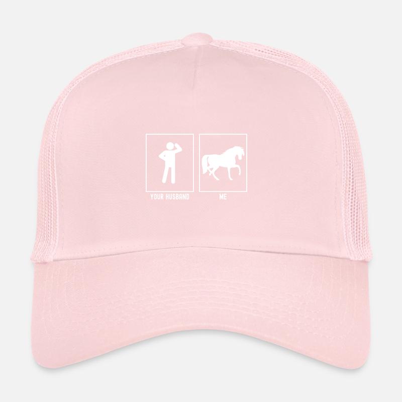 Ihr Ehemann - Ich - Pferd auf einem Bein Trucker Cap