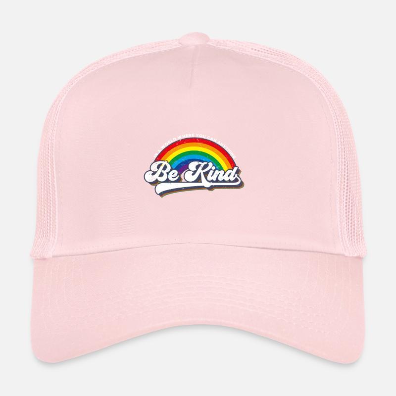Be Kind LGBT Rainbow Trucker Cap