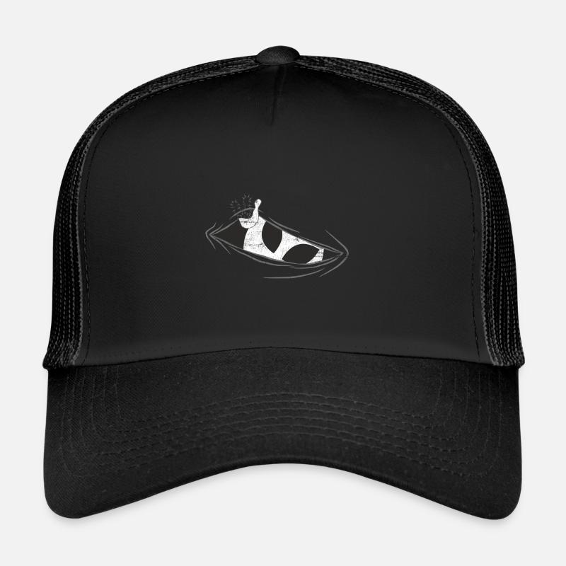 Funny alien looks from the belly Trucker Cap