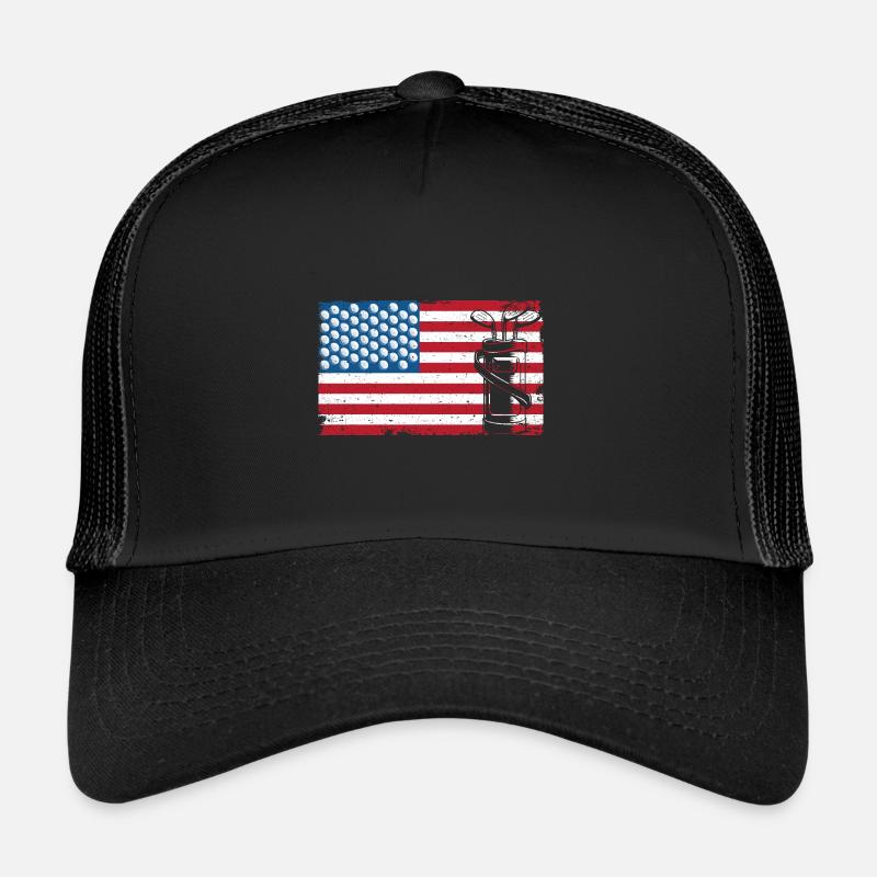 Golfer USA July 4 Golf Trucker Cap
