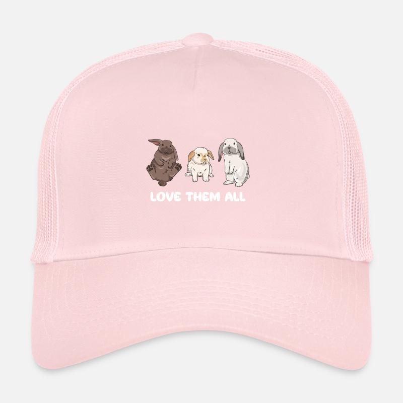 Conception de lapin mignon pour les propriétaires de lapins Casquette trucker 