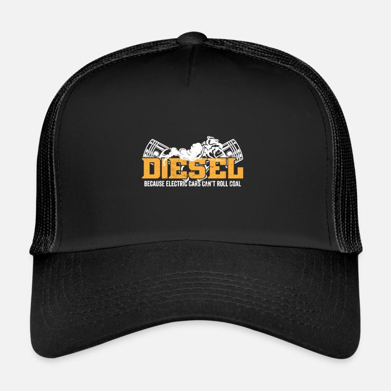 Moteur diesel I Diesel Parce que les voitures électriques Casquette trucker 