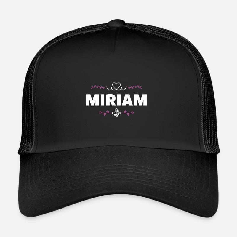 Miriam - Trucker Cap - Schwarz/Schwarz